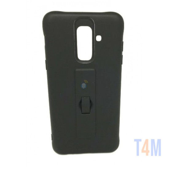 CAPA DE SILICONE MOTOMO COM ANEL DE DEDO PARA SAMSUNG S8 PLUS/G955 PRETO